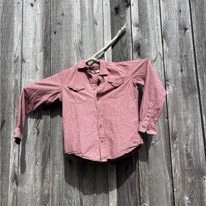 Gap 1969 Mens Red 100% cotton work shirt size M